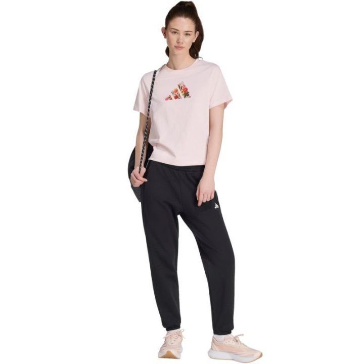 Moteriški marškinėliai adidas Floral Regular Graphic, šviesiai rožiniai