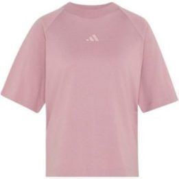Moteriški marškinėliai adidas Kit Small Logo, rausvi