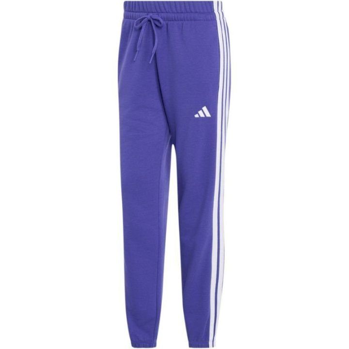 Moteriškos kelnės adidas Essentials 3-Stripes French Terry, violetinės