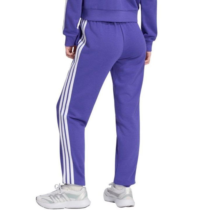 Moteriškos kelnės adidas Essentials 3-Stripes French Terry, violetinės