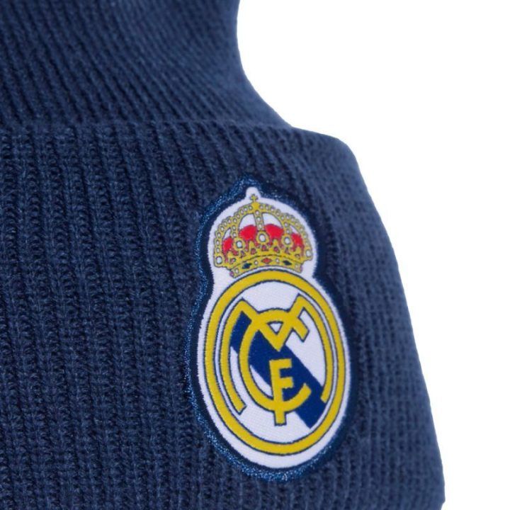 Vyriška žieminė kepurė adidas Real Madrid, tamsiai mėlyna