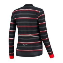 Moteriška žieminė striukė Rogelli Stripe, juoda ir raudona