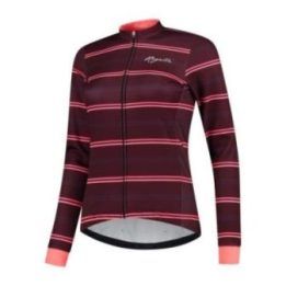 Moteriška žieminė striukė Rogelli Stripe, bordo spalvos