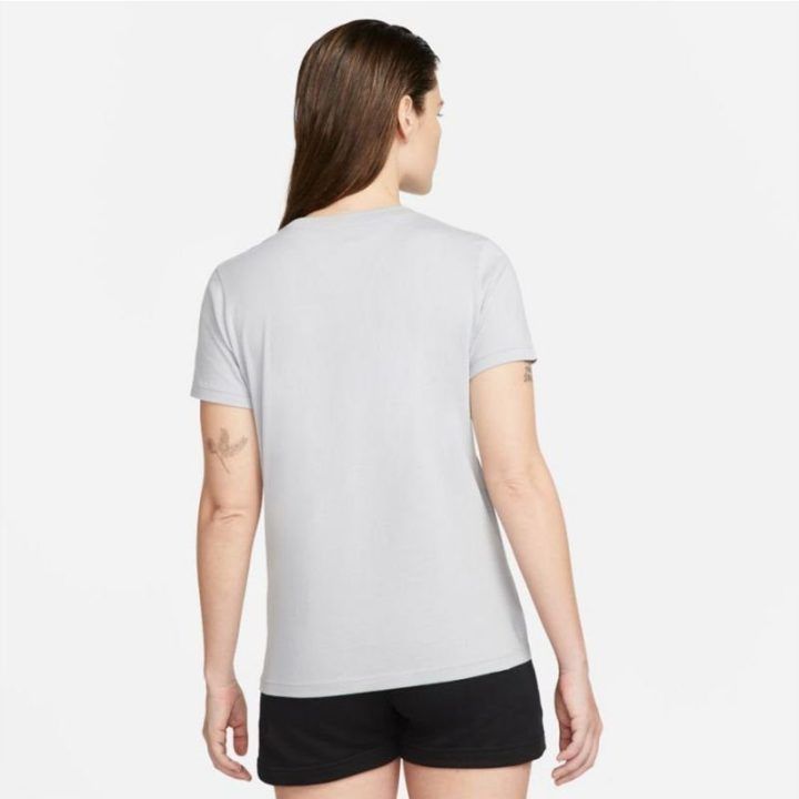 Moteriški marškinėliai Nike Sportswear, pilki