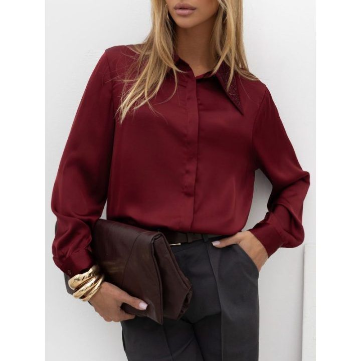 Bordo elegantiška moteriška palaidinė