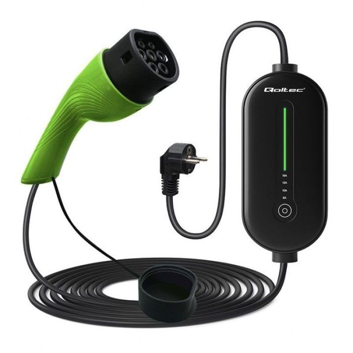 Mobilus EV įkroviklis su LCD ir LED, Typ 2, 3,5 kW, 5 m