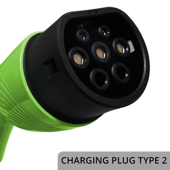 Mobilus EV įkroviklis su LCD ir LED, Typ 2, 3,5 kW, 5 m