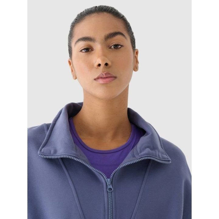 Moteriškas džemperis be gobtuvo 4F x Anna Lewandowska, violetinis