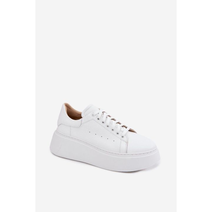 Moteriški sportbačiai su platforma Zazoo, balti