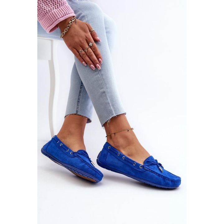Mėlynos mokasinai Step in style