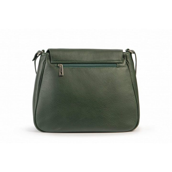 Moteriška odinė rankinė per petį VOOC žalia