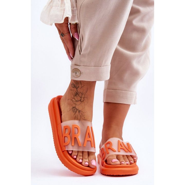 Moteriškos šlepetės su platforma Orange Brave BSB25230