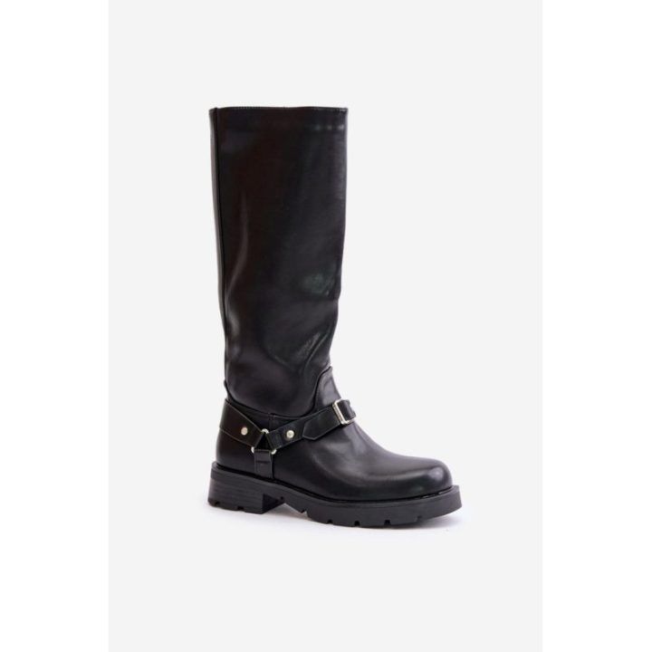 Ilgi auliniai batai Step In Style – juoda