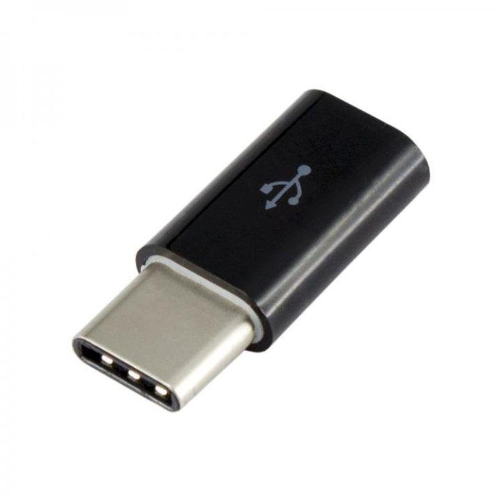 USB-C į microUSB adapteris Sbox, juodas