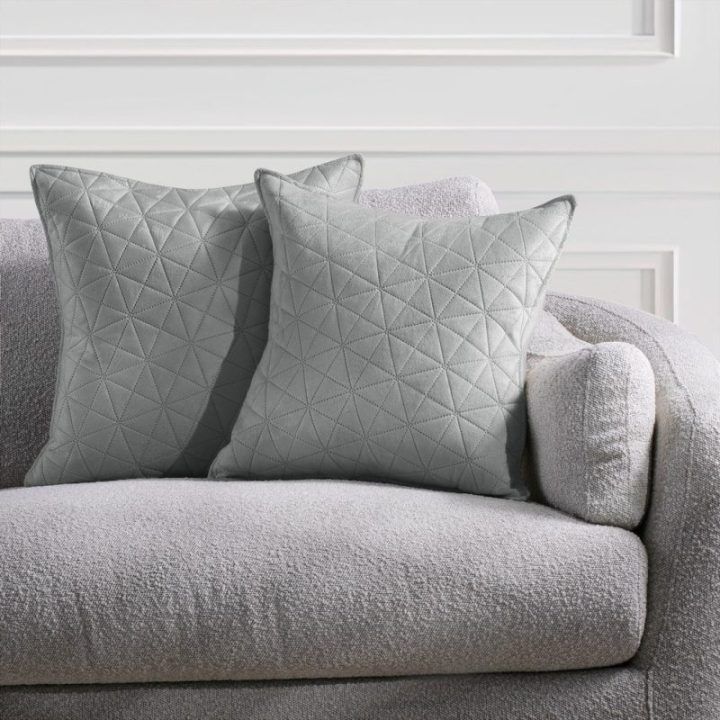 Pagalvėlės užvalkalas Laila AmeliaHome sidabrinis 45 × 45 cm, 2 vnt