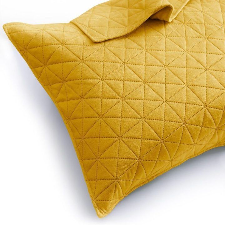 Dekoratyvinės pagalvėlės užvalkalas Laila AmeliaHome 45 × 45 cm, geltonas