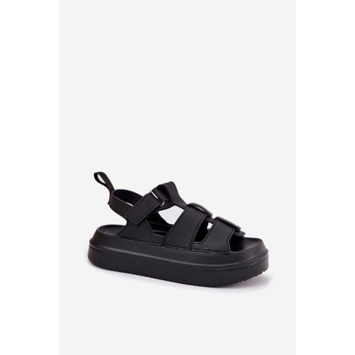 Juodos platforminės basutės Step in style
