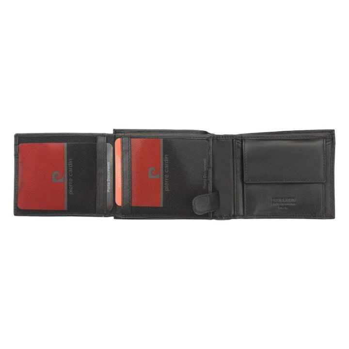 Piniginė Pierre Cardin – juoda / raudona