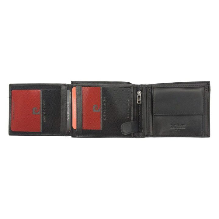 Piniginė Pierre Cardin – juoda / raudona