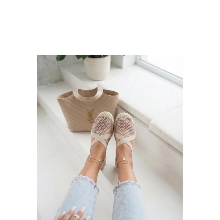 Kreminės espadrilės Solea