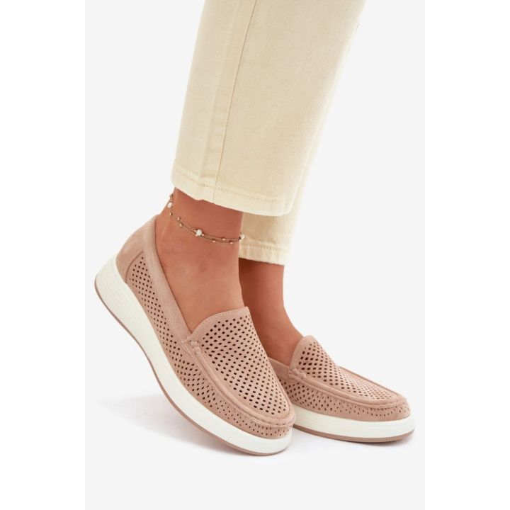 Zomšos imitacijos mokasinai Step in style