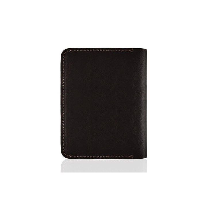 Plona odinė vyriška piniginė SOLIER SW10 SLIM DARK BROWN