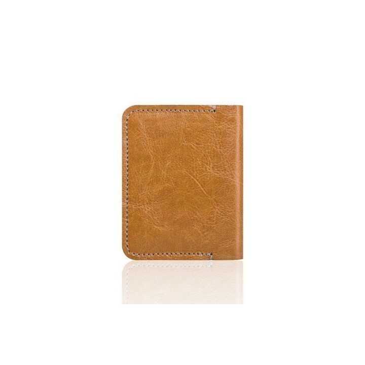 Plona odinė vyriška piniginė SOLIER SW11 SLIM LIGHT BROWN