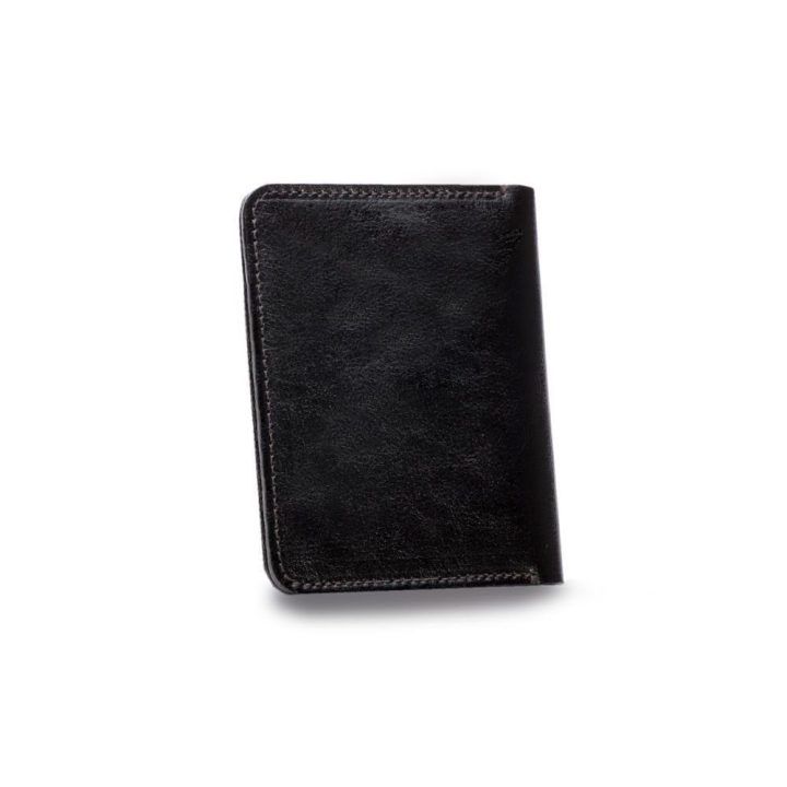 Plona vyriška odinė piniginė su monetų laikikliu SOLIER SLIM DARK BROWN