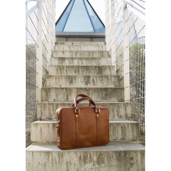 Laptop bag Solier SL25 vintage brown