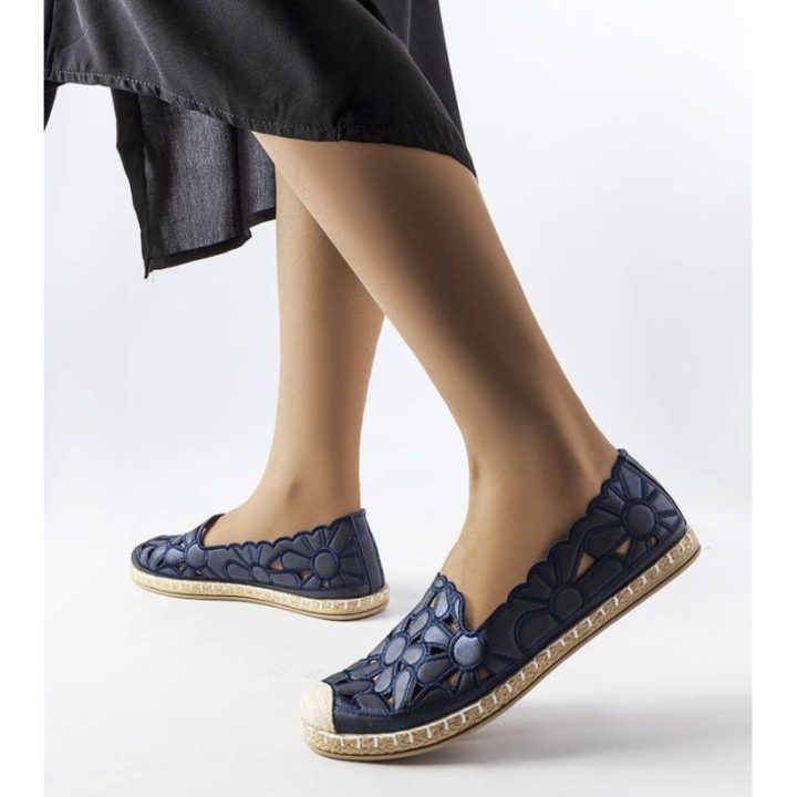 Ažūrinės espadrilės Marka Niezdefiniowana – tamsiai mėlyna