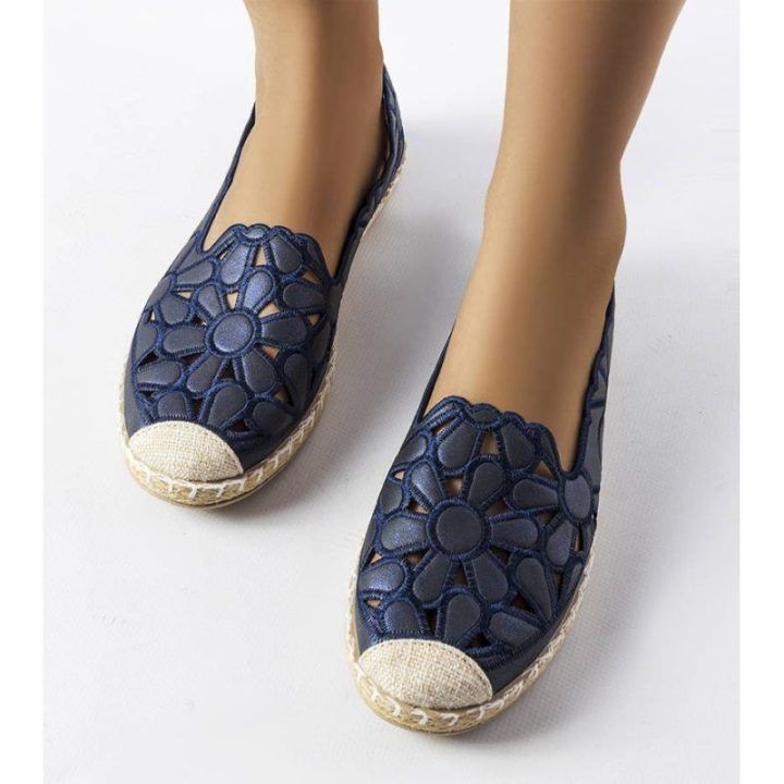 Ažūrinės espadrilės Marka Niezdefiniowana – tamsiai mėlyna
