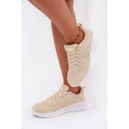 Smėlio spalvos platforminiai sportbačiai Step in style