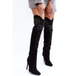 Ilgaauliai batai Step In Style – juoda