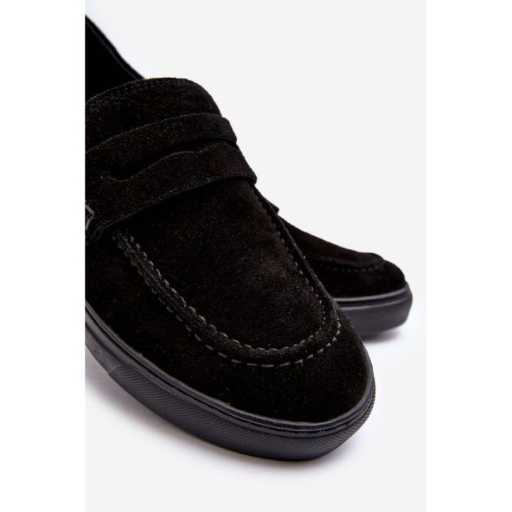 Vyriški zomšiniai batai Zazoo 1574 Black