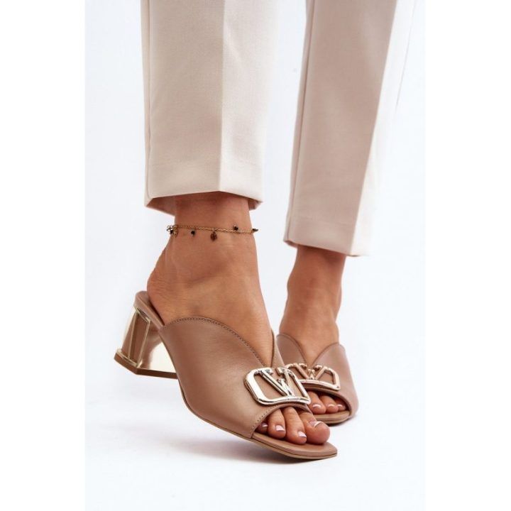 Elegantiški moteriški sandalai Laura Messi 2771 Smėlio spalvos