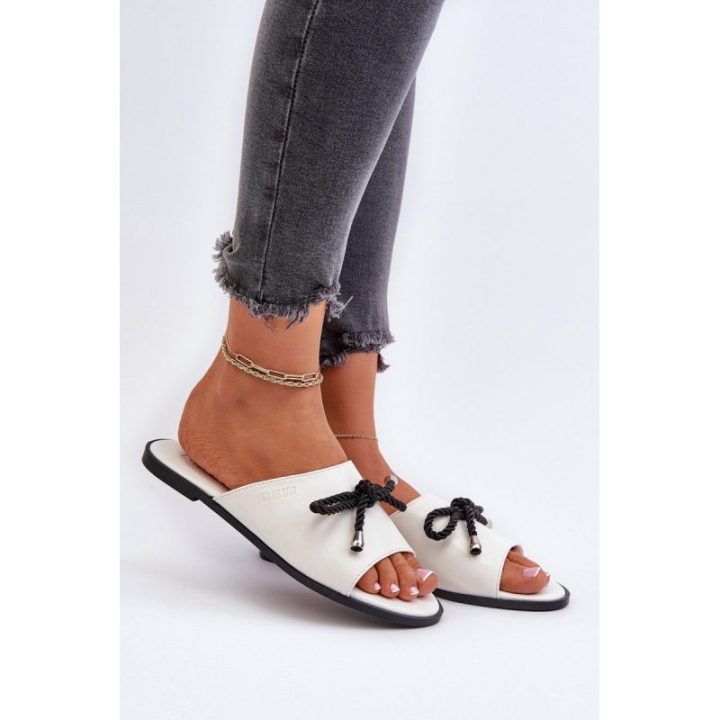 Moteriški ekologiškos odos sandalai Big Star NN274067 White