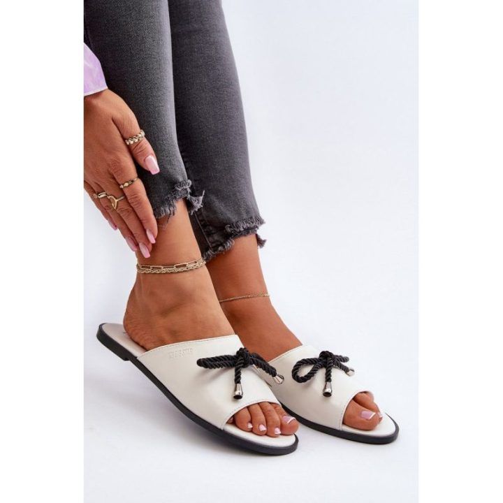 Moteriški ekologiškos odos sandalai Big Star NN274067 White