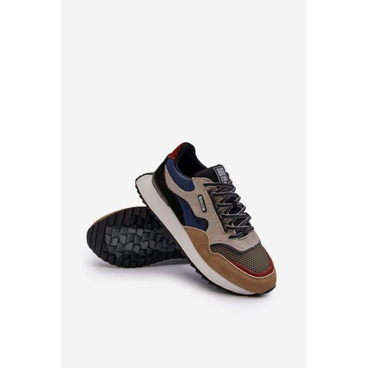 Vyriški sportbačiai Big Star NN174320 Memory Foam System Smėlio spalvos-Blue