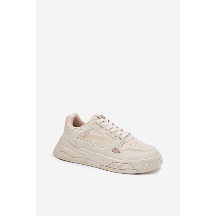 Kreminės spalvos sportbačiai Step in style