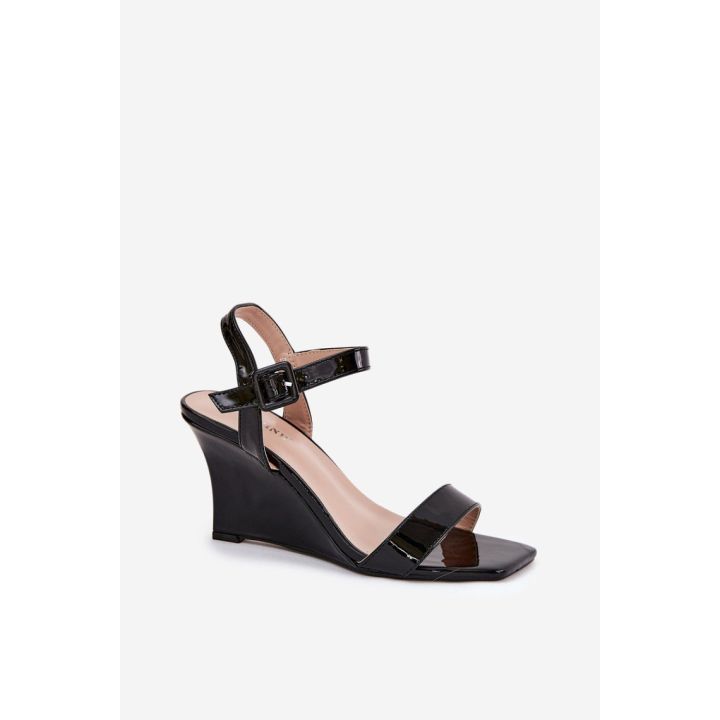 Basutės su kulnu, juodos Step in style