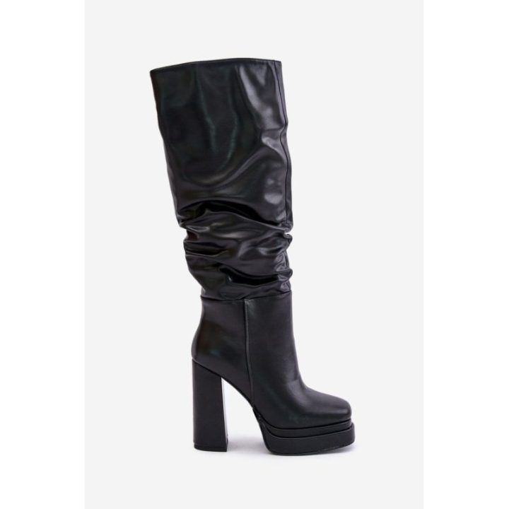 Ilgaauliai batai Step In Style – juoda