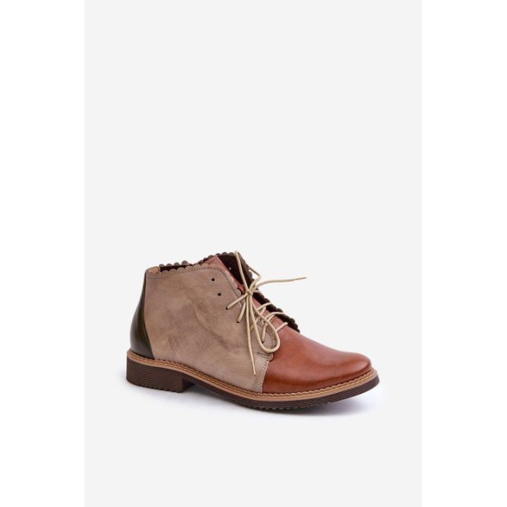 Odinia aulinukai pamušalu ir plokščiu padu Nianka“ rudos spalvos