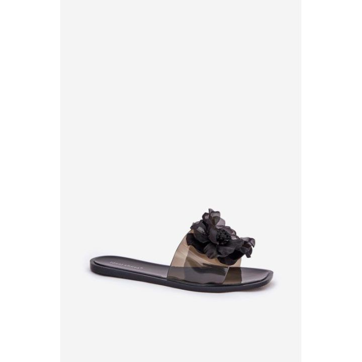 Guminės šlepetės paplūdimiui Step In Style – juoda