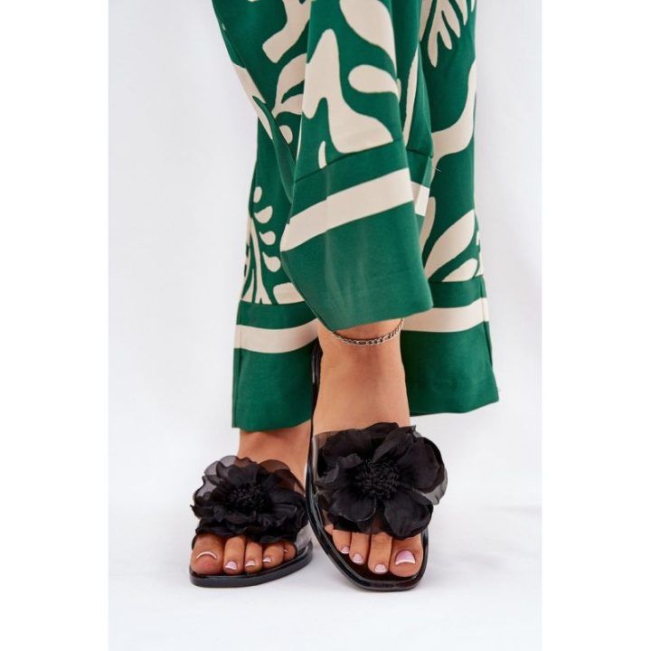 Guminės šlepetės paplūdimiui Step In Style – juoda