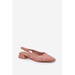 Basutės su kulnu su pintu raštu Step in style