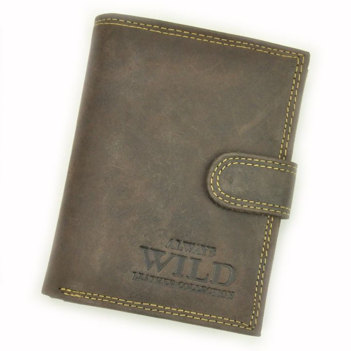 Vyriška natūralios odos RFID piniginė Wild