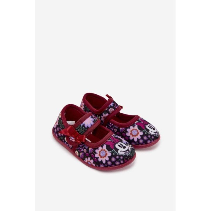 Balerinos vyšninių spalvos su Minnie Mouse dizainu Nomi