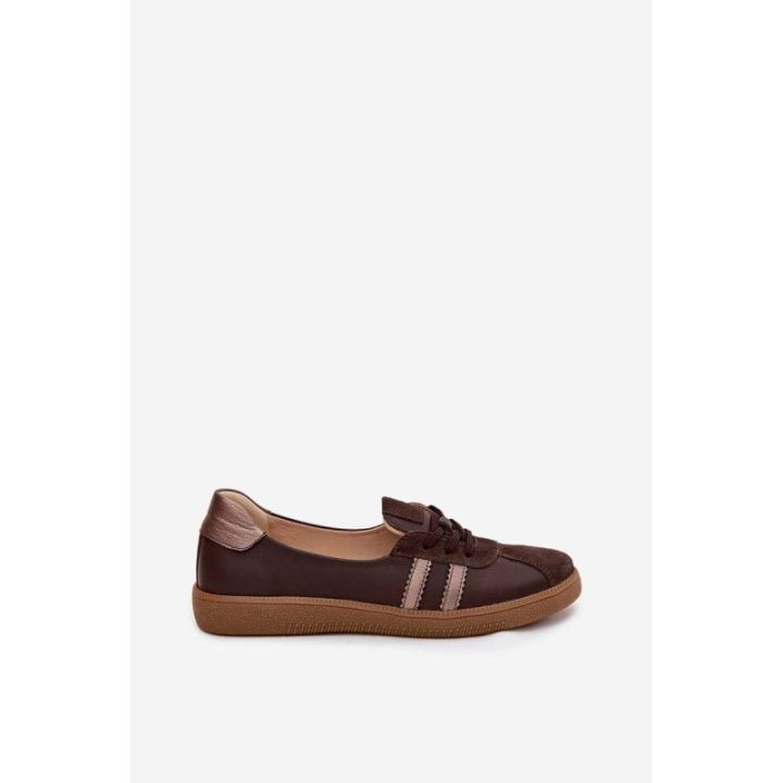 Bateliai Zazoo rudi zomšiniai barefoot