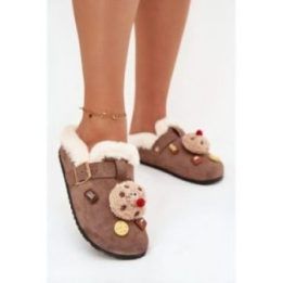 Šlepetės vilnonės WarmStep Step In Style – ruda