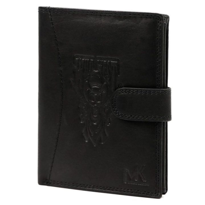 Vyriška odinė piniginė su užsegimu 10,5×13 cm Money Keeper